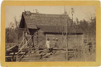 (AFRICAN AMERICANA) Old Log Hut, Florida * View of the Florida landscape * Two women in front of cabin, Thomasville, Georgia.